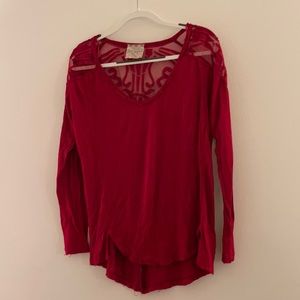 Free People long sleeve blouse/tshirt